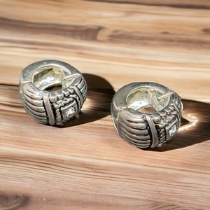 Vintage Silver Clip-on Earrings